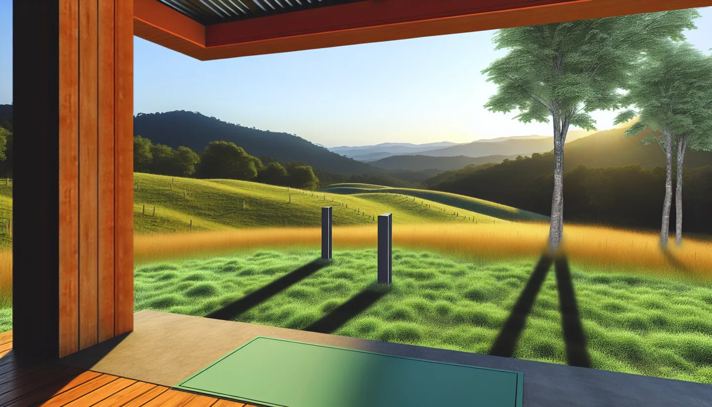 Porch view overlooking a vacant lot for sale