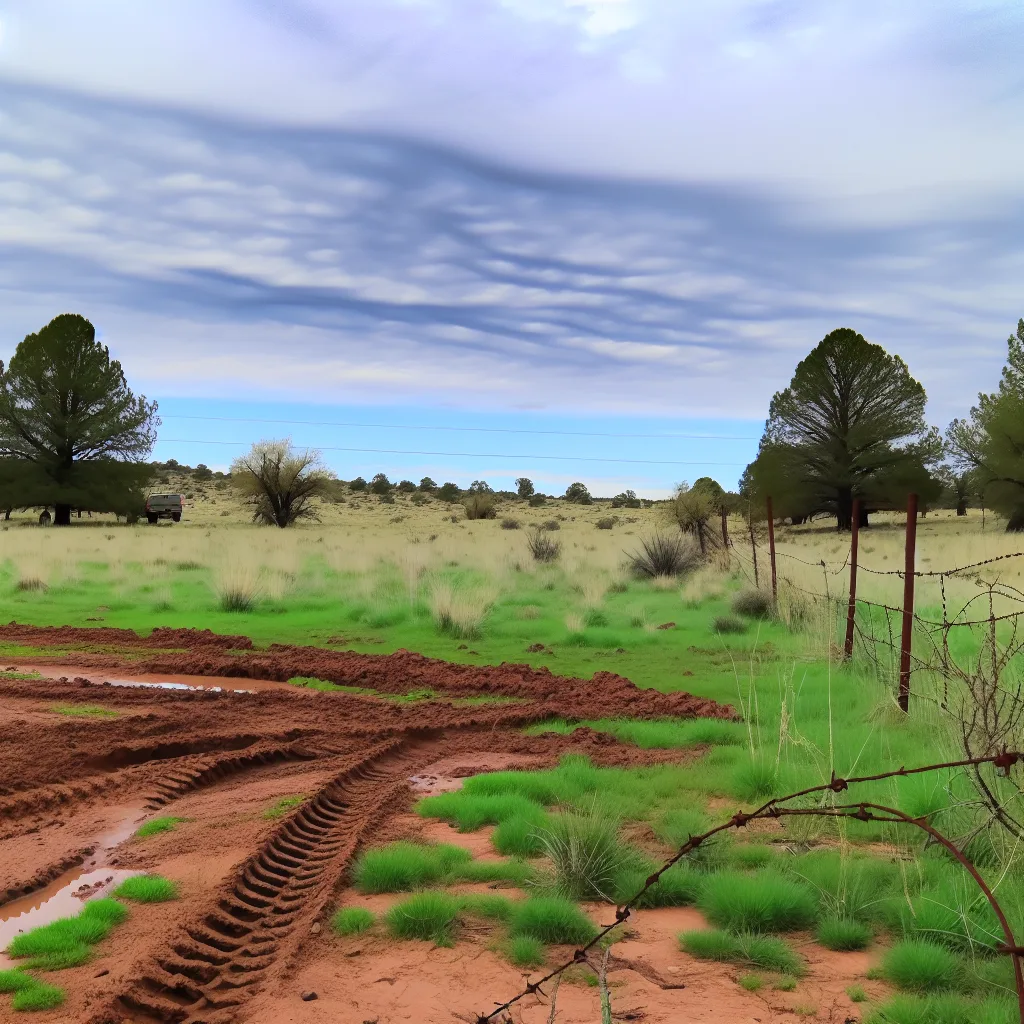 Rural acreage with open grassland and conifer forest in Payson, Arizona