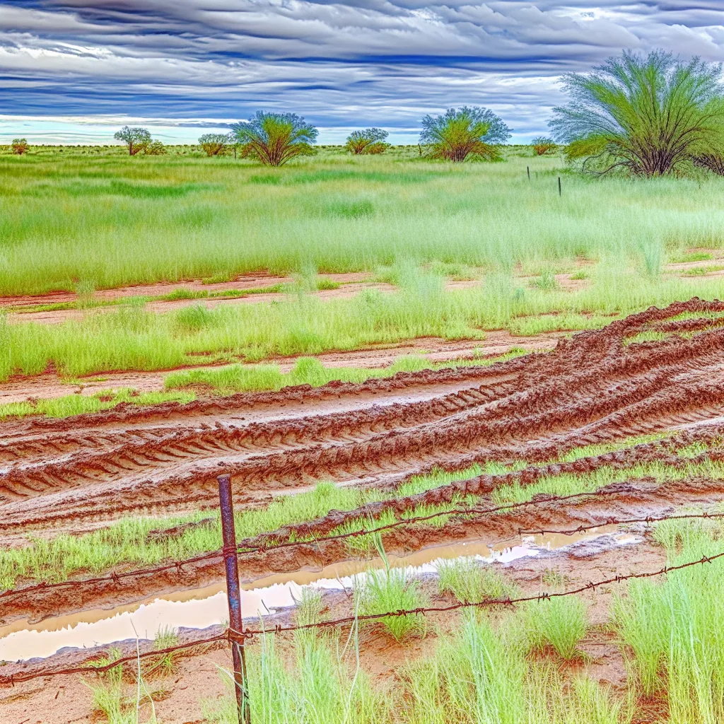 Rural acreage with open grassland and conifer forest in St. Johns, Arizona