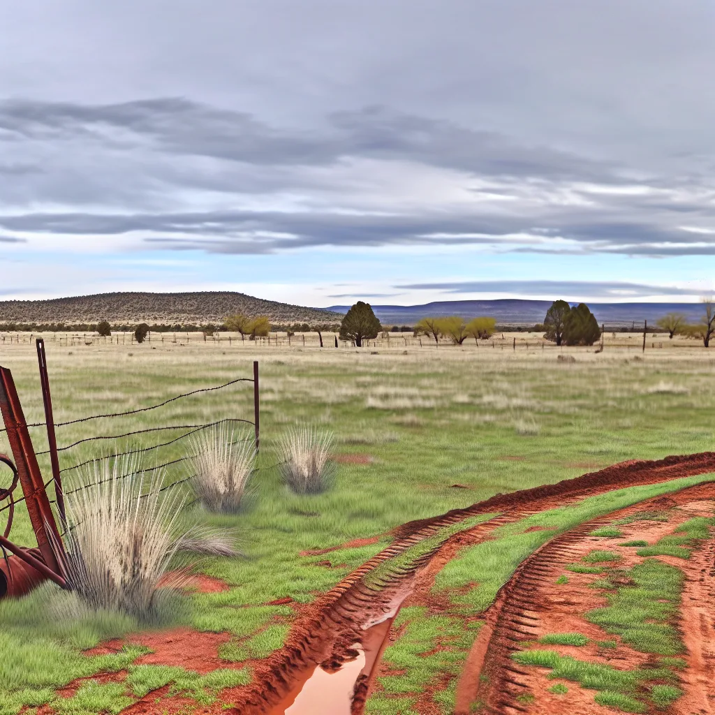 Rural acreage with open grassland and conifer forest in Yavapai County, Arizona