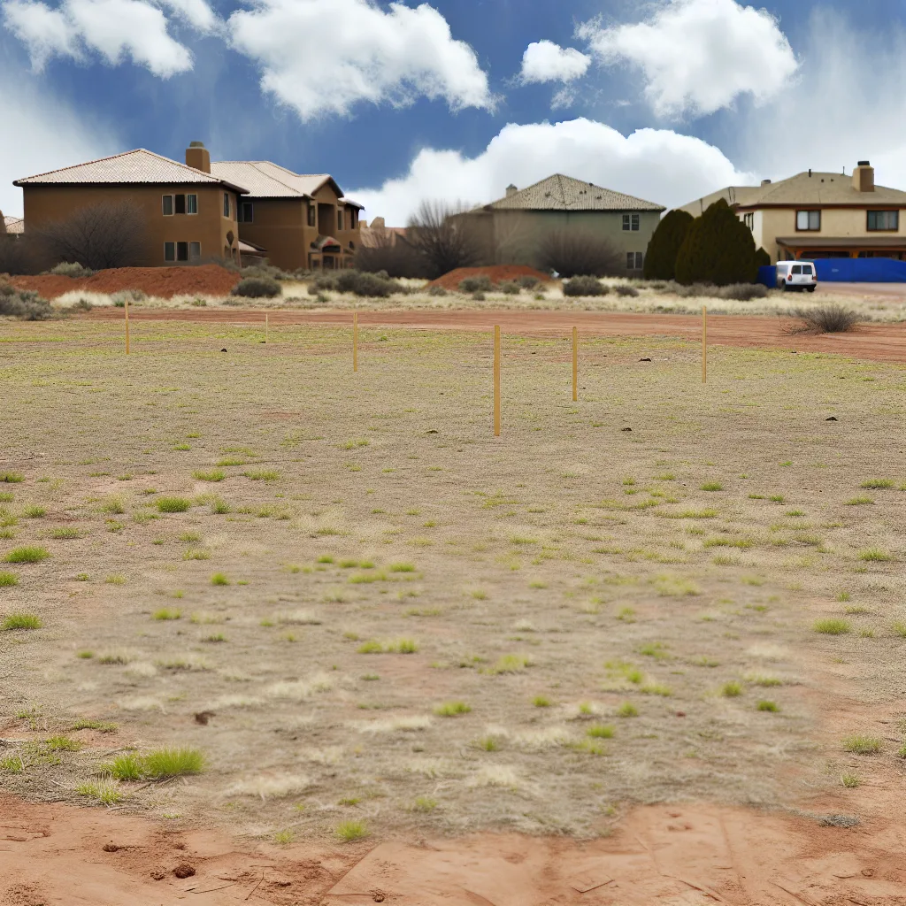 Cleared vacant residential lot for sale in Flagstaff, Arizona