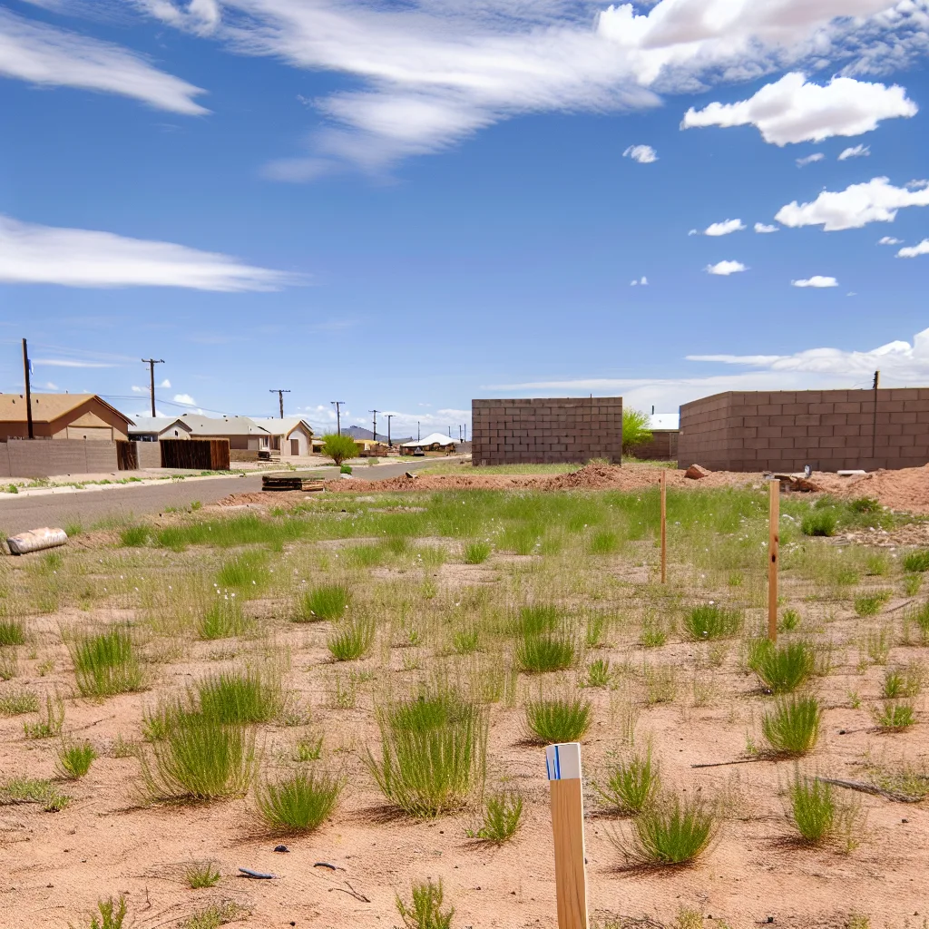 Cleared vacant residential lot for sale in Mohave County, Arizona