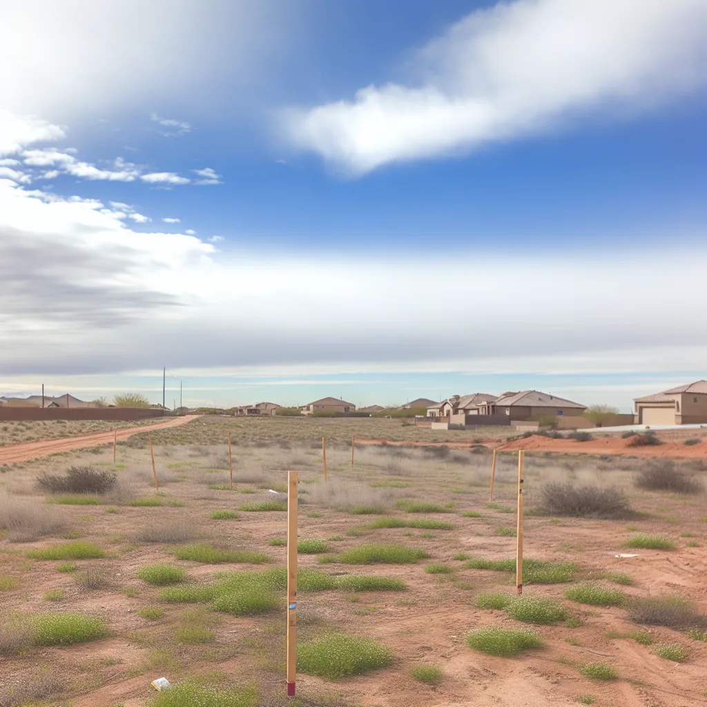 Cleared vacant residential lot for sale in Pima County, Arizona