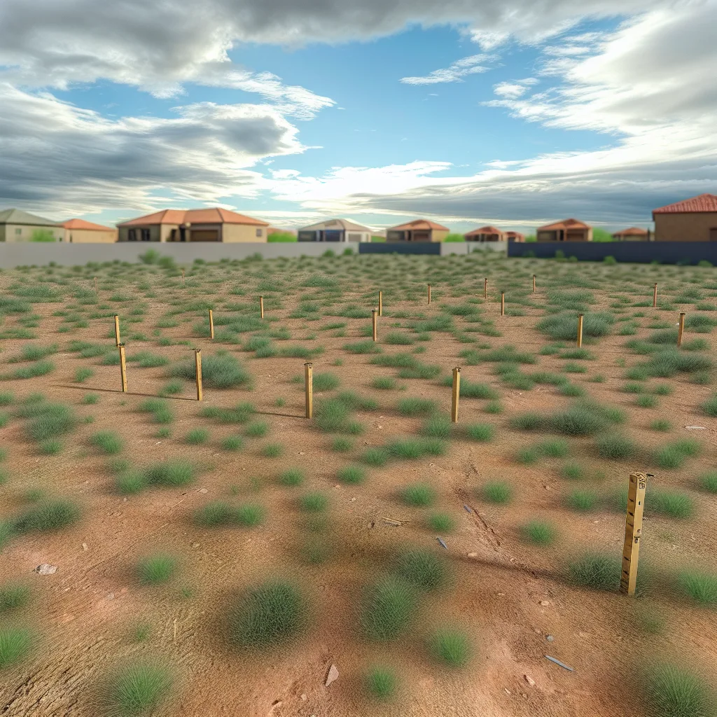 Cleared vacant residential lot for sale in Sierra Vista, Arizona