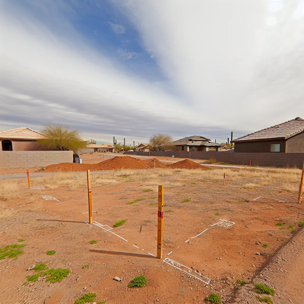 Cleared vacant residential lot for sale in St. Johns, Arizona