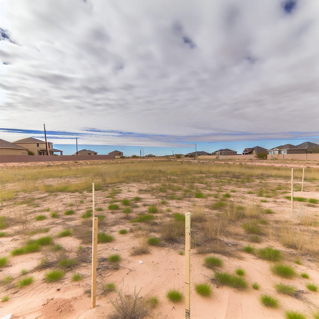 Cleared vacant residential lot for sale in Yuma County, Arizona